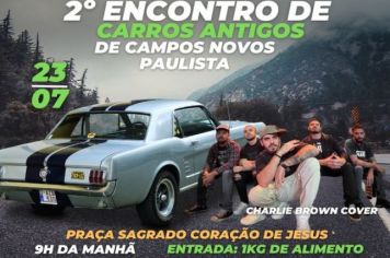 Está chegando nosso 2º Encontro de Carros Antigos de Campos Novos Paulista