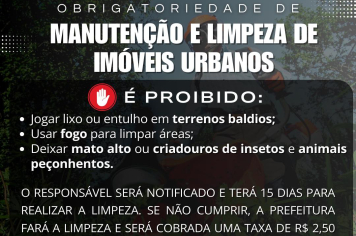 Nova Lei Municipal Exige Limpeza de Terrenos em Campos Novos Paulista