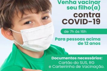Venha Vacinar seu Filho contra COVID-19
