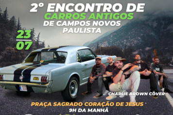Está chegando nosso 2º Encontro de Carros de Campos Novos Paulista