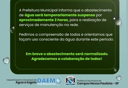 Aviso Importante