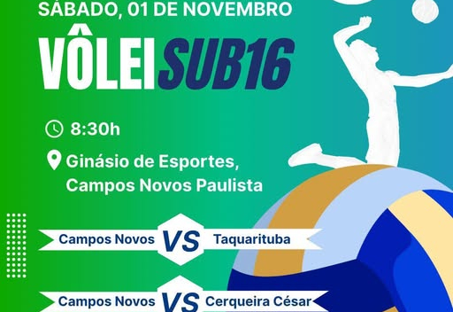 Em Campo com o Vôlei Sub-16!