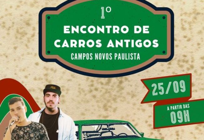 Nosso 1º Encontro de Carros Antigos está chegando