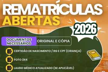 Rematrículas 2026 Abertas!