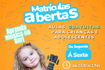 Matrículas Abertas para o Guri!