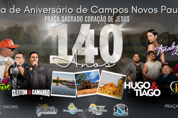 Festa de Aniversário de Campos Novos Paulista!