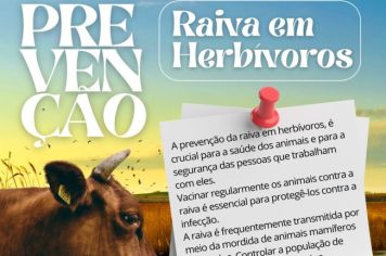 Prevenção - Raiva em Herbívoros