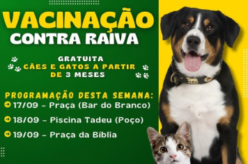Campanha de Vacinação Contra a Raiva