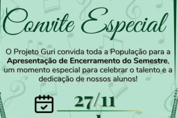 Convite Especial - Projeto Guri
