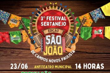 3º Festival Sertanejo - Edição São João 