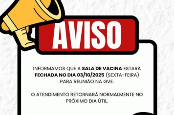 Sala de Vacina Fechada