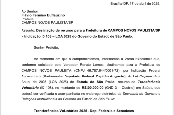 R$ 300 Mil para a Saúde: Um Avanço Importante para Nossa Cidade