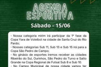 AGENDA ESPORTIVA - CHEIA