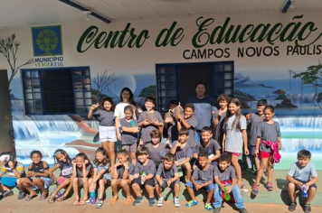 Alunos da Escola Municipal Viviana conhecem o Projeto Compostagem