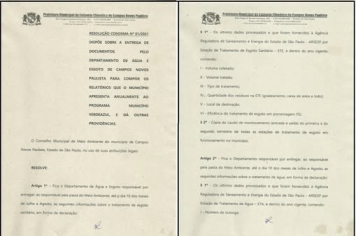 Deliberação 01 do COMDEMA – Resolução Sobre Entrega de Documentos ao PMVA