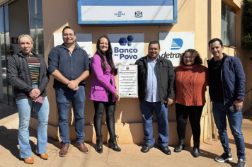 Inauguração do Banco do Povo Paulista em Campos Novos Paulista