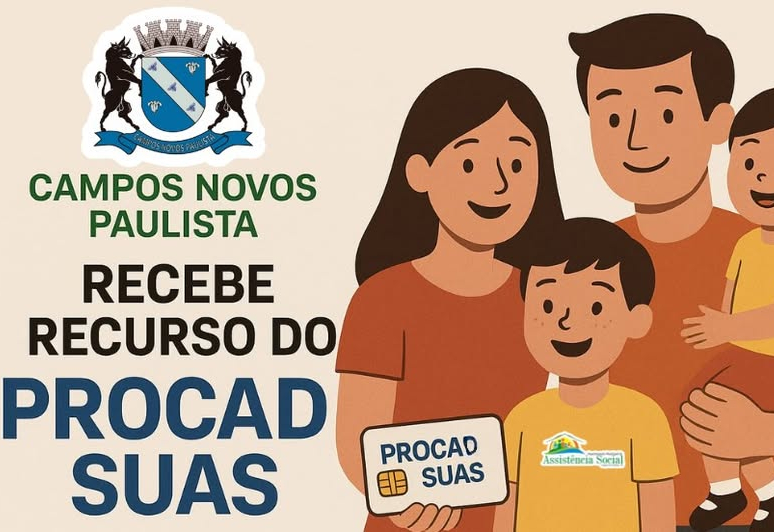 Campos Novos Paulista recebe recursos do PROCAD-SUAS 2025 por excelência na Assistência Social