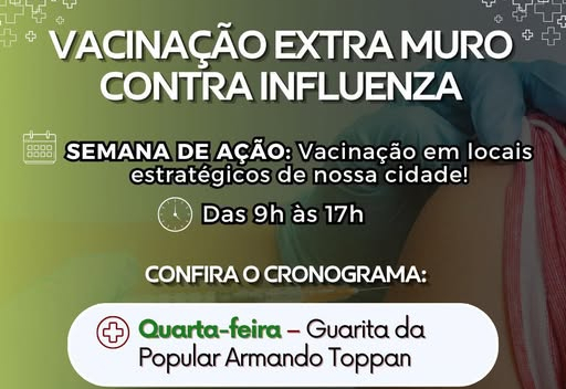 Vacinação Extra Muro Contra a Gripe Chega aos Bairros!