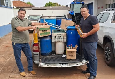 Departamento Municipal de Meio Ambiente promove troca de óleo de cozinha usado por óleo novo