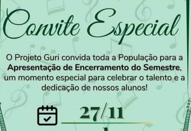 Convite Especial - Projeto Guri