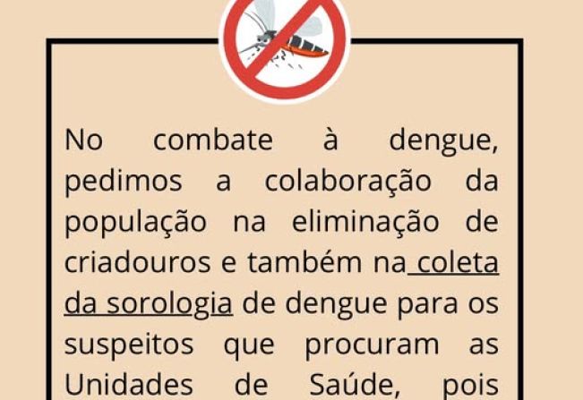 Combater a Dengue é Tarefa de Todos: Colabore!