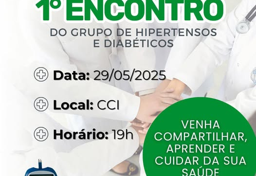 1º Encontro do Grupo de Hipertensos e Diabéticos de Campos Novos Paulista