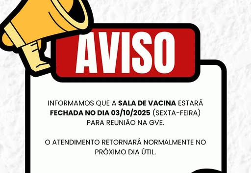 Sala de Vacina Fechada