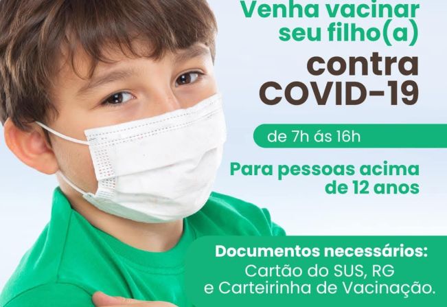 Venha Vacinar seu Filho contra COVID-19