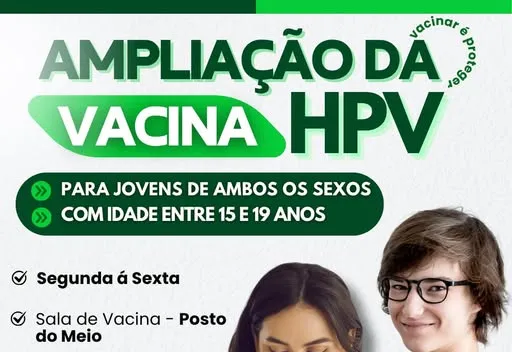 Ampliação da Vacina contra o HPV!