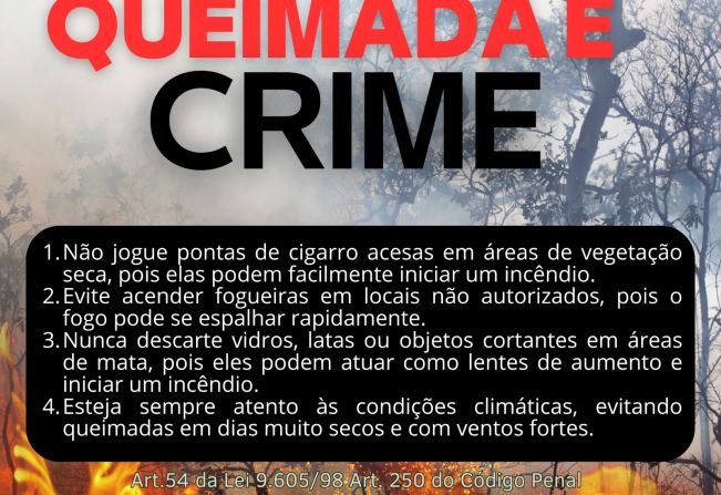 QUEIMADA É CRIME 